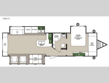 Floorplan - 2016 Forest River RV Surveyor 33RETS