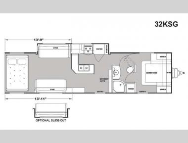 Floorplan - 2016 Eclipse Stellar Wide Lite 32KSG