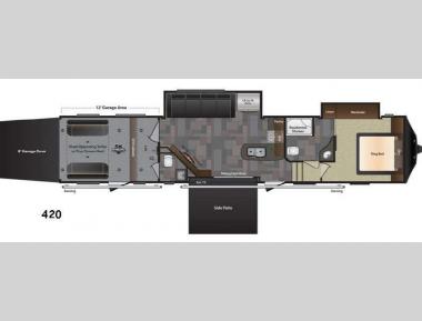 Floorplan - 2016 Keystone RV Fuzion 420