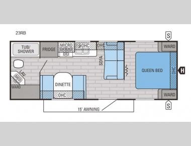 Floorplan - 2016 Jayco Jay Flight 23RB