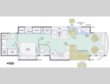 Floorplan - 2016 Itasca Ellipse 42QD