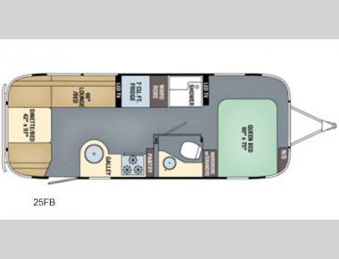 Floorplan - 2016 Airstream RV International Serenity 25FB
