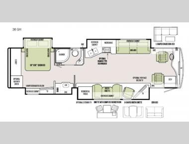 Floorplan - 2016 Tiffin Motorhomes Phaeton 36 GH