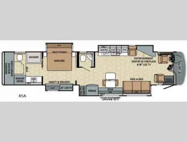 Floorplan - 2016 Entegra Coach Cornerstone 45A