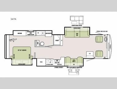 Floorplan - 2016 Tiffin Motorhomes Allegro 34 PA