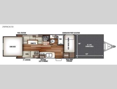 Floorplan - 2016 Forest River RV Cherokee Wolf Pack 20PACK10