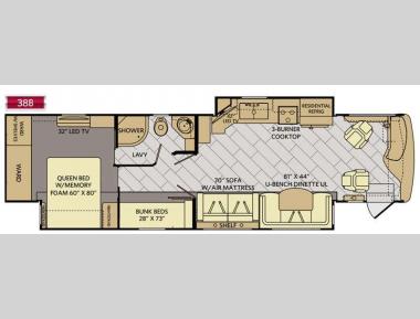 Floorplan - 2016 Fleetwood RV Pace Arrow LXE 38B
