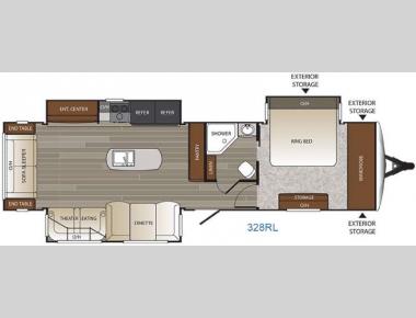 Floorplan - 2016 Keystone RV Outback 328RL