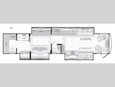 Floorplan - 2016 American Coach American Eagle 45T