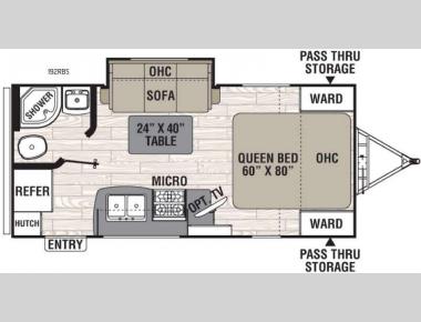 Floorplan - 2017 Coachmen RV Freedom Express 192RBS