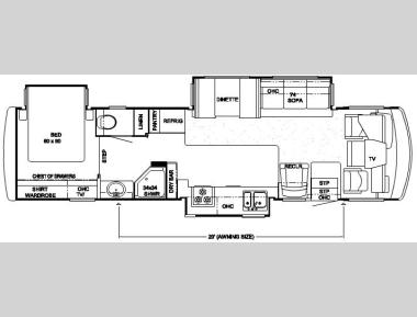 Floorplan - 2007 Newmar Canyon Star 3641