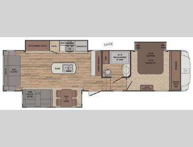 Floorplan - 2017 Forest River RV Sabre 330CK