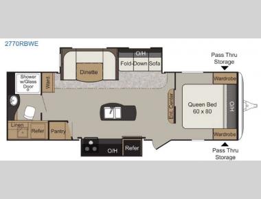 Floorplan - 2017 Keystone RV Passport 2770RBWE Grand Touring