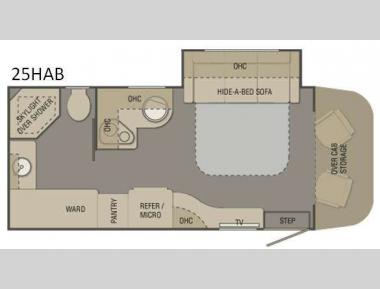 Floorplan - 2016 Renegade Villagio 25HAB