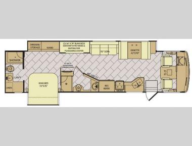 Floorplan - 2017 Fleetwood RV Storm 36F