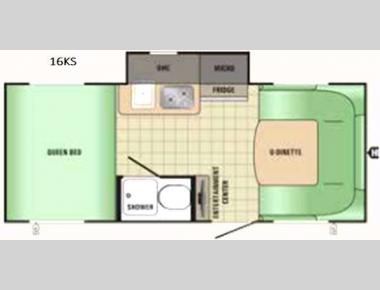 Floorplan - 2017 Starcraft Comet Mini 16KS
