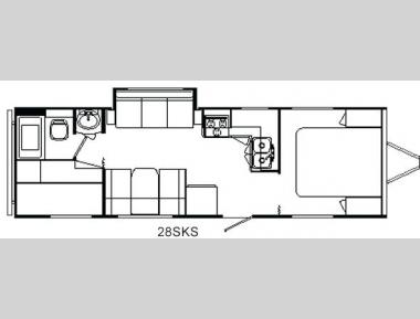 Floorplan - 2007 Holiday Rambler Savoy LE 28SKS