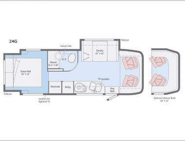 Floorplan - 2017 Winnebago View 24G