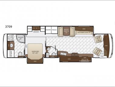 Floorplan - 2017 Newmar Ventana LE 3709