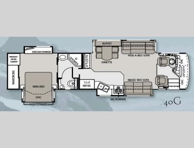 Floorplan - 2008 Mandalay Luxury Division Mandalay Class A 40G