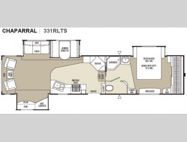 Floorplan - 2008 Coachmen RV Chaparral 331RLTS