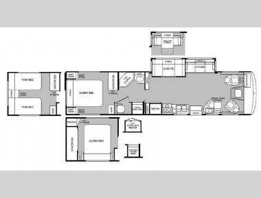 Floorplan - 1999 Fleetwood RV Bounder 36S