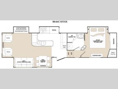 Floorplan - 2009 Keystone RV Montana 3455 SA