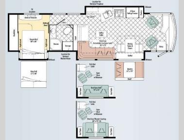 Floorplan - 2010 Itasca Ellipse 40BD