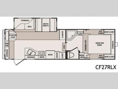 Floorplan - 2010 CrossRoads RV Cruiser CTX CF27RLX
