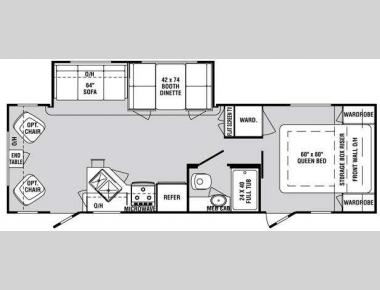 Floorplan - 2011 Holiday Rambler Mintaro 28PBS