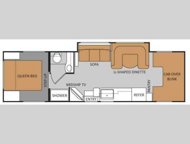 Floorplan - 2011 Four Winds RV Chateau 31K