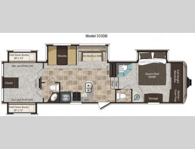 Floorplan - 2011 Keystone RV Montana High Country 333DB