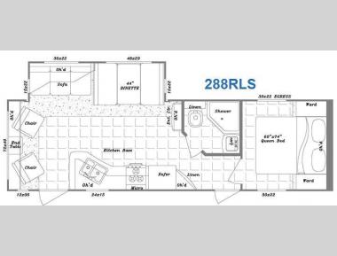 Floorplan - 2011 Gulf Stream RV Kingsport 288 RLS
