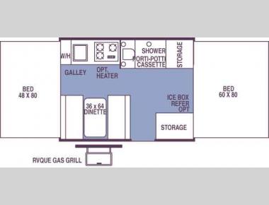 Floorplan - 2006 Forest River RV Rockwood Freedom/LTD 1950 Freedom