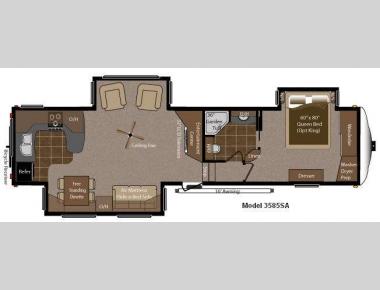 Floorplan - 2012 Keystone RV Montana 3585 SA
