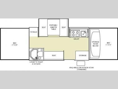 Floorplan - 2006 Fleetwood RV Americana Williamsburg