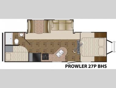 Floorplan - 2013 Heartland Prowler 27P BHS