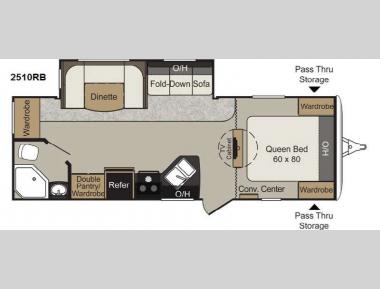 Floorplan - 2013 Keystone RV Passport 2510RB Grand Touring