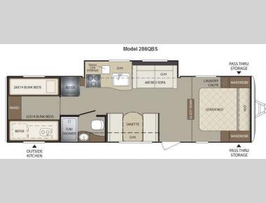 Floorplan - 2013 Keystone RV Bullet 286QBS