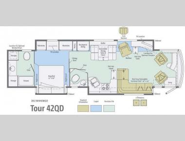 Floorplan - 2013 Winnebago Tour 42QD
