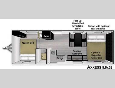 Floorplan - 2013 Livin Lite Axxess 8.5 x 26