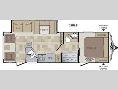 Floorplan - 2013 Keystone RV Cougar X-Lite 28RLS