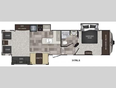 Floorplan - 2014 Keystone RV Cougar High Country 317RLS