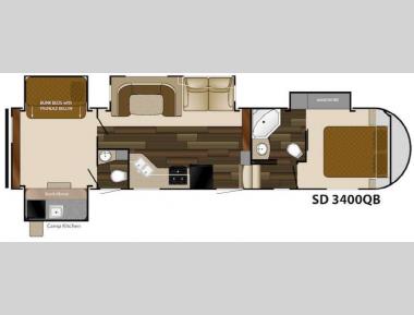 Floorplan - 2014 Heartland Sundance 3400QB