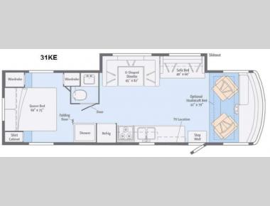 Floorplan - 2014 Winnebago Vista 31KE