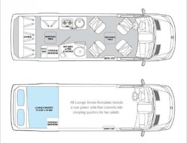 Floorplan - 2014 Airstream RV Interstate Interstate Lounge