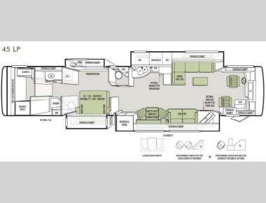 Floorplan - 2014 Tiffin Motorhomes Allegro Bus 45 LP