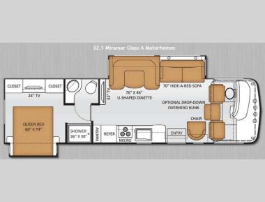 Floorplan - 2014 Thor Motor Coach Miramar 32 1