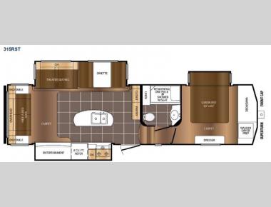 Floorplan - 2015 Prime Time Manufacturing Crusader 315RST