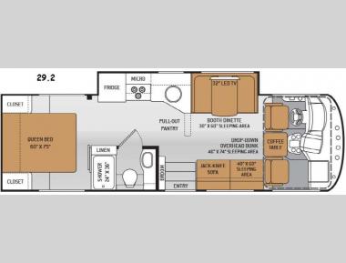 Floorplan - 2015 Thor Motor Coach ACE 29.2